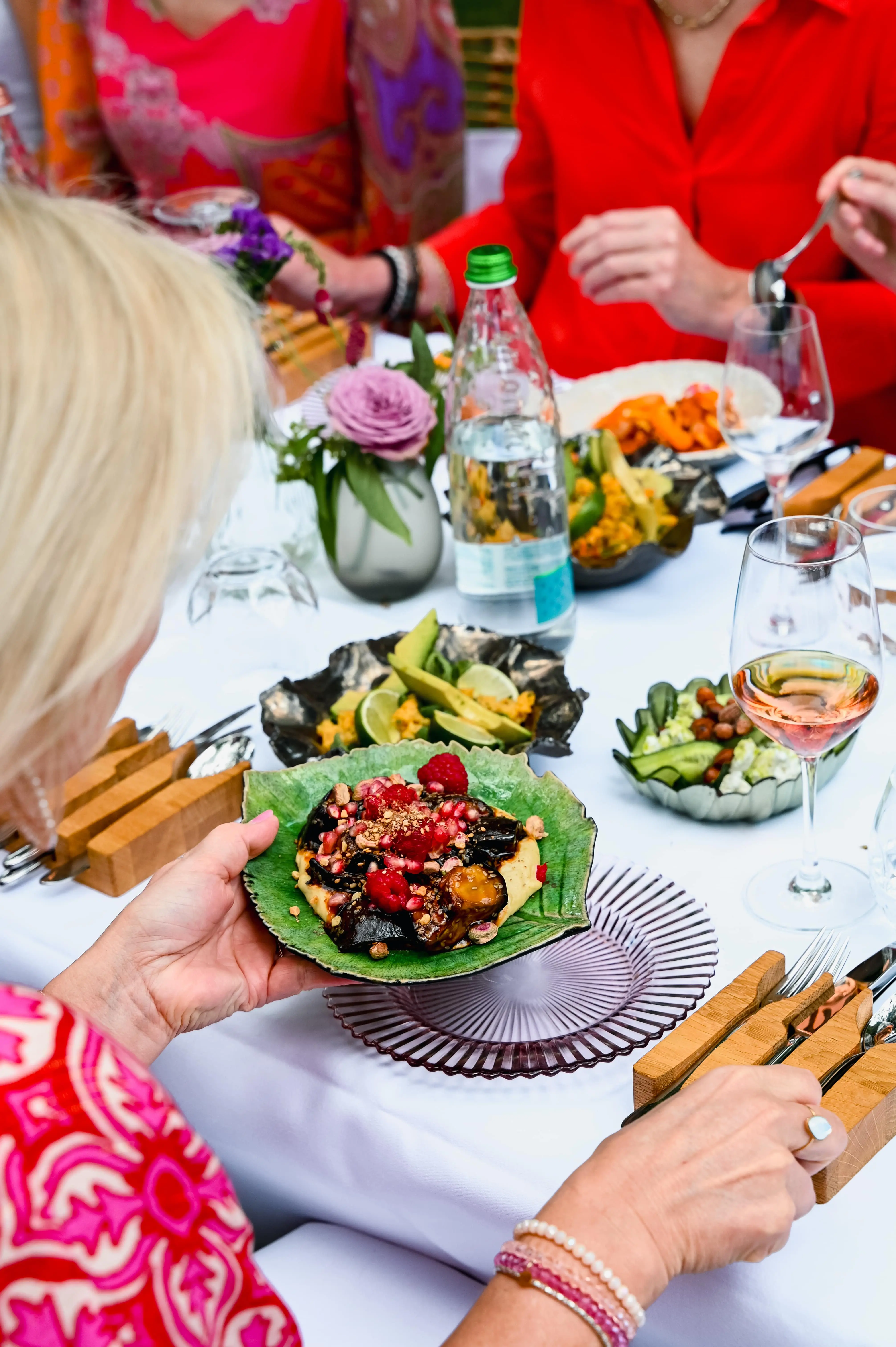 Women enjoying lunch