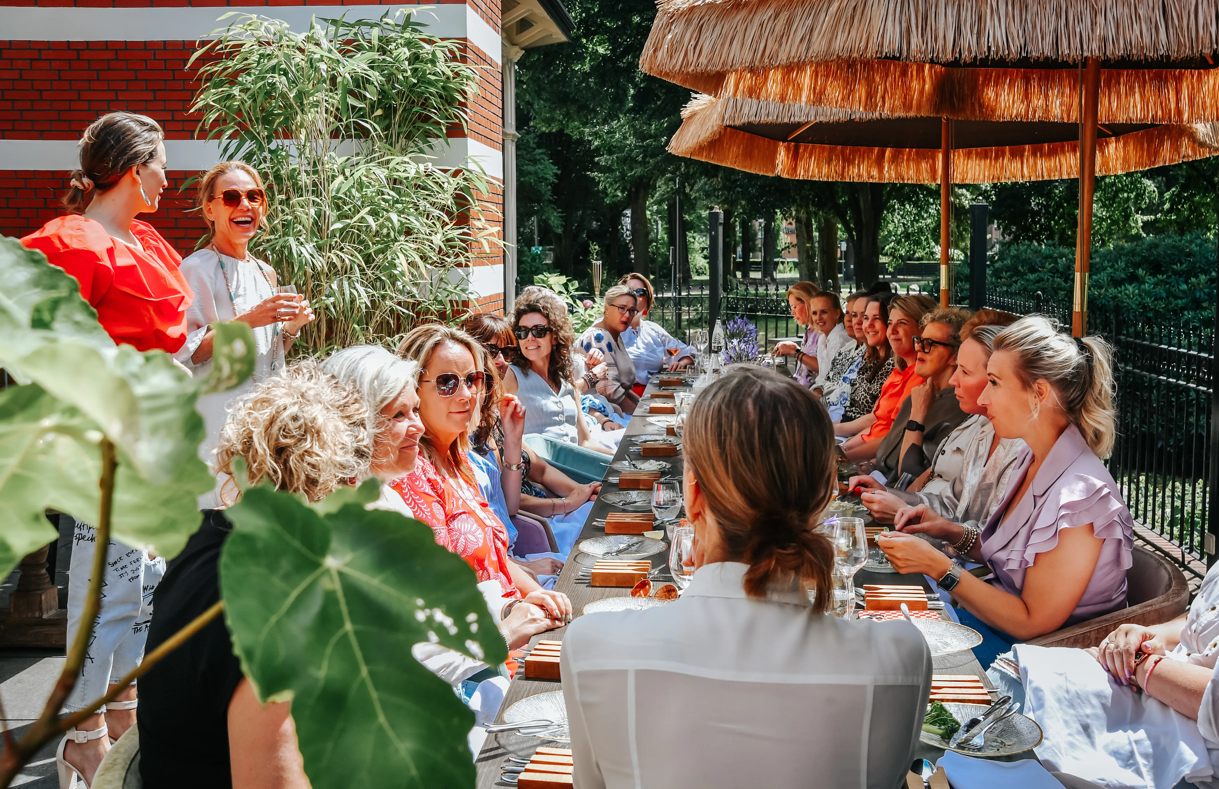 Women enjoying lunch
